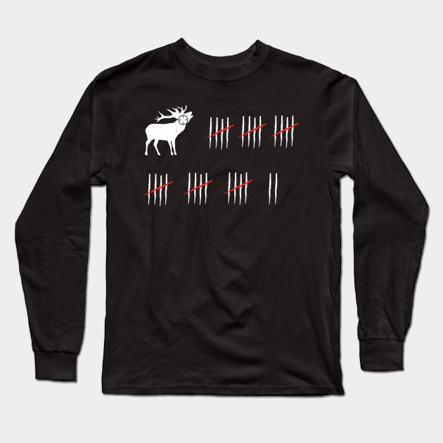 Hunting Checklist Shoot Deer Hunter Check List Long Sleeve T-Shirt by Shirtbubble